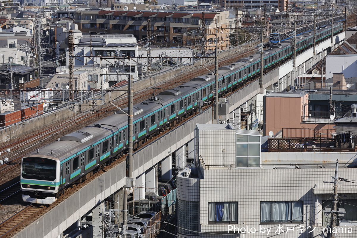 JR東日本 松戸車両センター本区 E231系 マト108編成