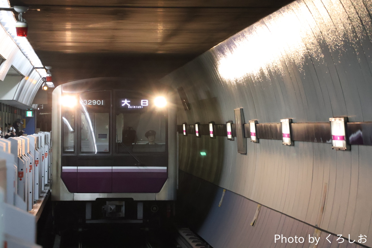 大阪市高速電気軌道 大日検車場 30000系 32601F