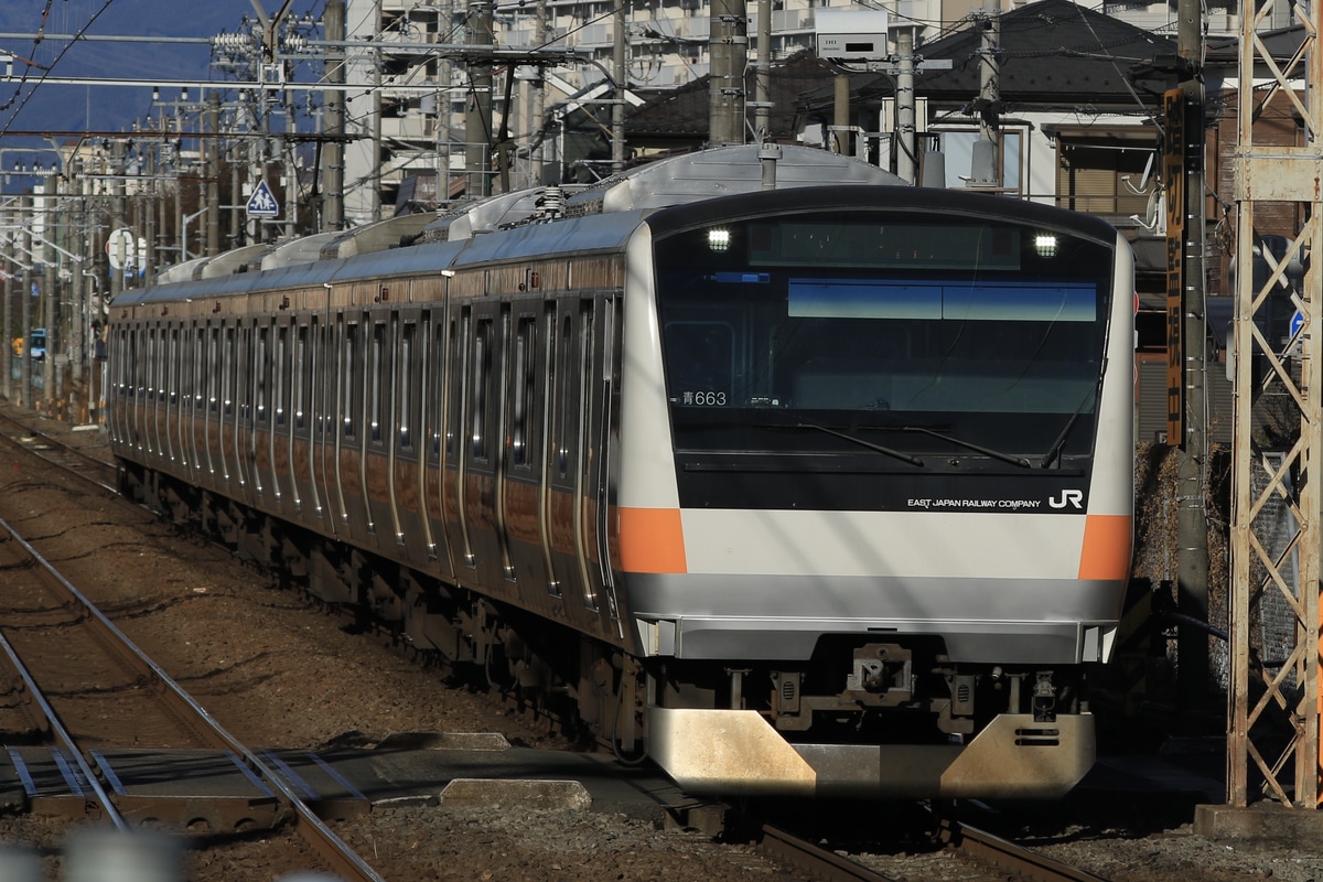 JR東日本 豊田車両センター本区 E233系 トタ青663編成