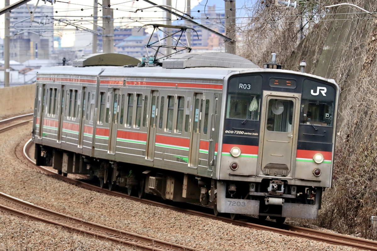 JR四国 高松運転所 7200系 R03編成