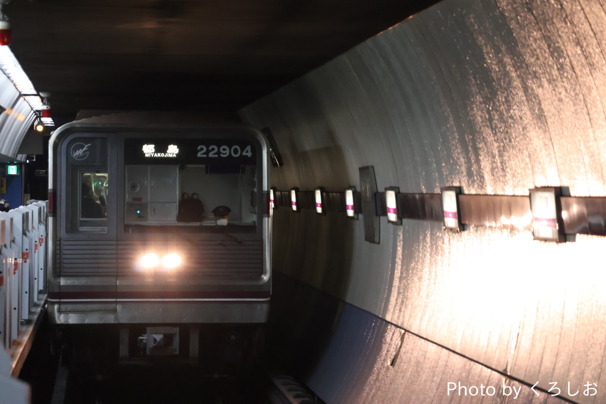 大阪市高速電気軌道 大日検車場 22系 22604F
