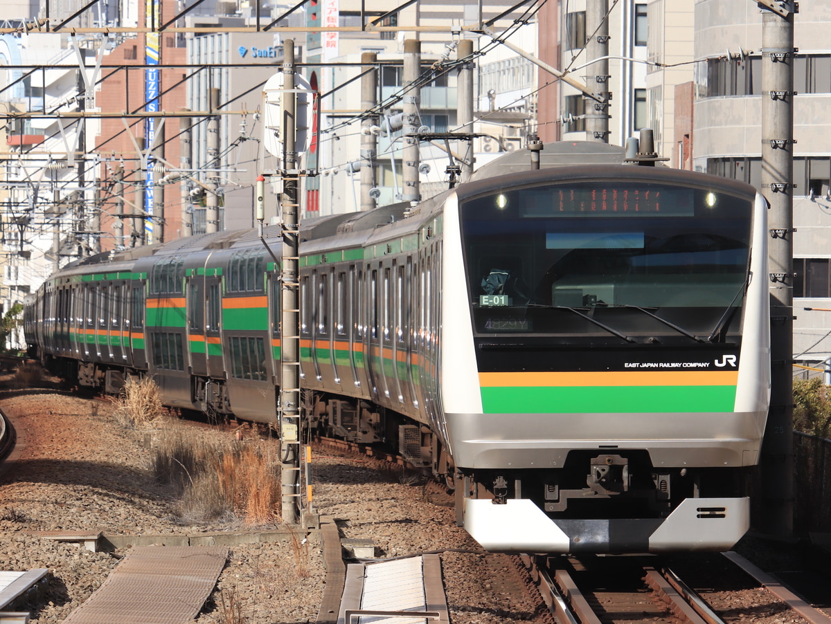 JR東日本 国府津車両センター E233系 コツE-01編成