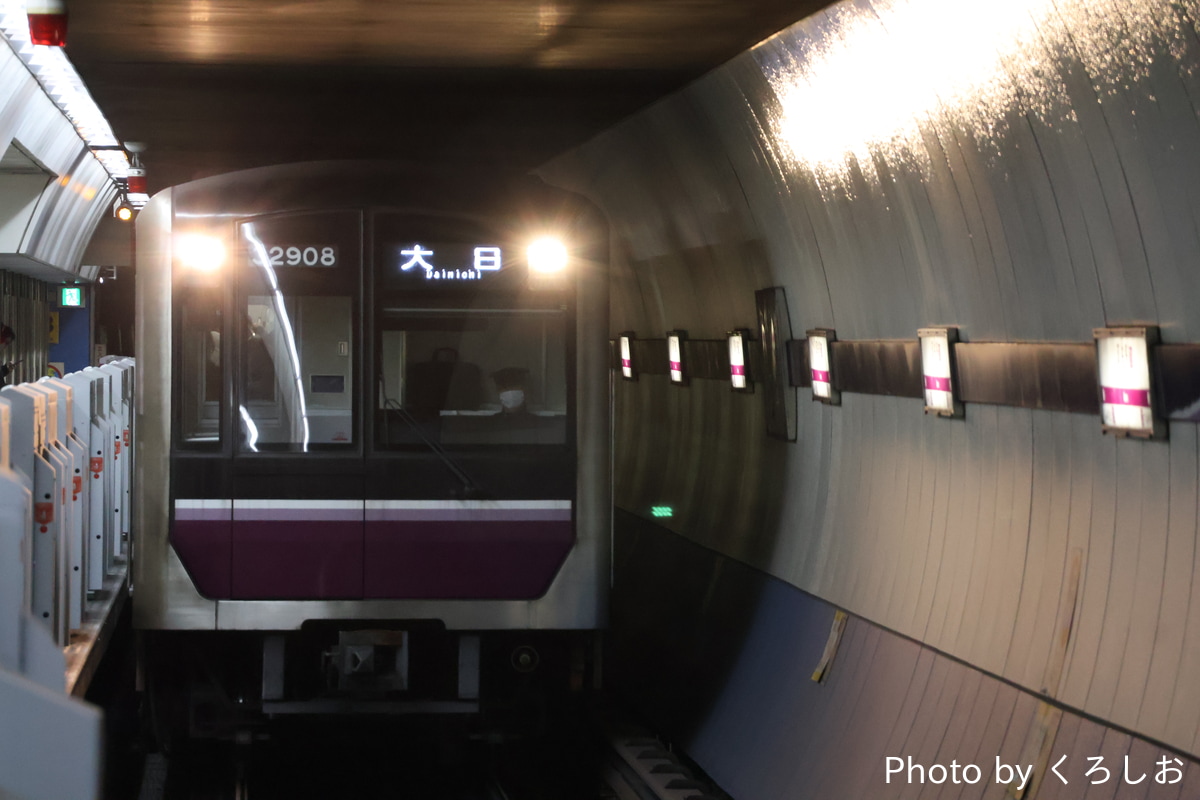 大阪市高速電気軌道 大日検車場 30000系 32608F