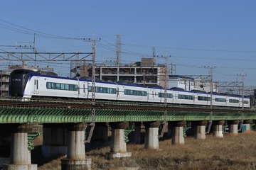 JR東日本E353系モトS105編成を立川～日野間で撮影した画像