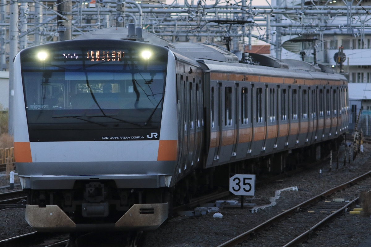 JR東日本 豊田車両センター本区 E233系 トタ青667編成