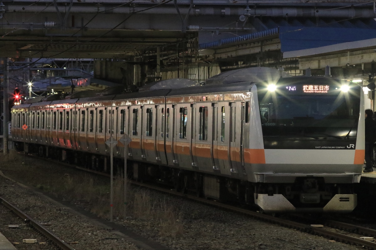 JR東日本 豊田車両センター本区 E233系 トタ青669編成