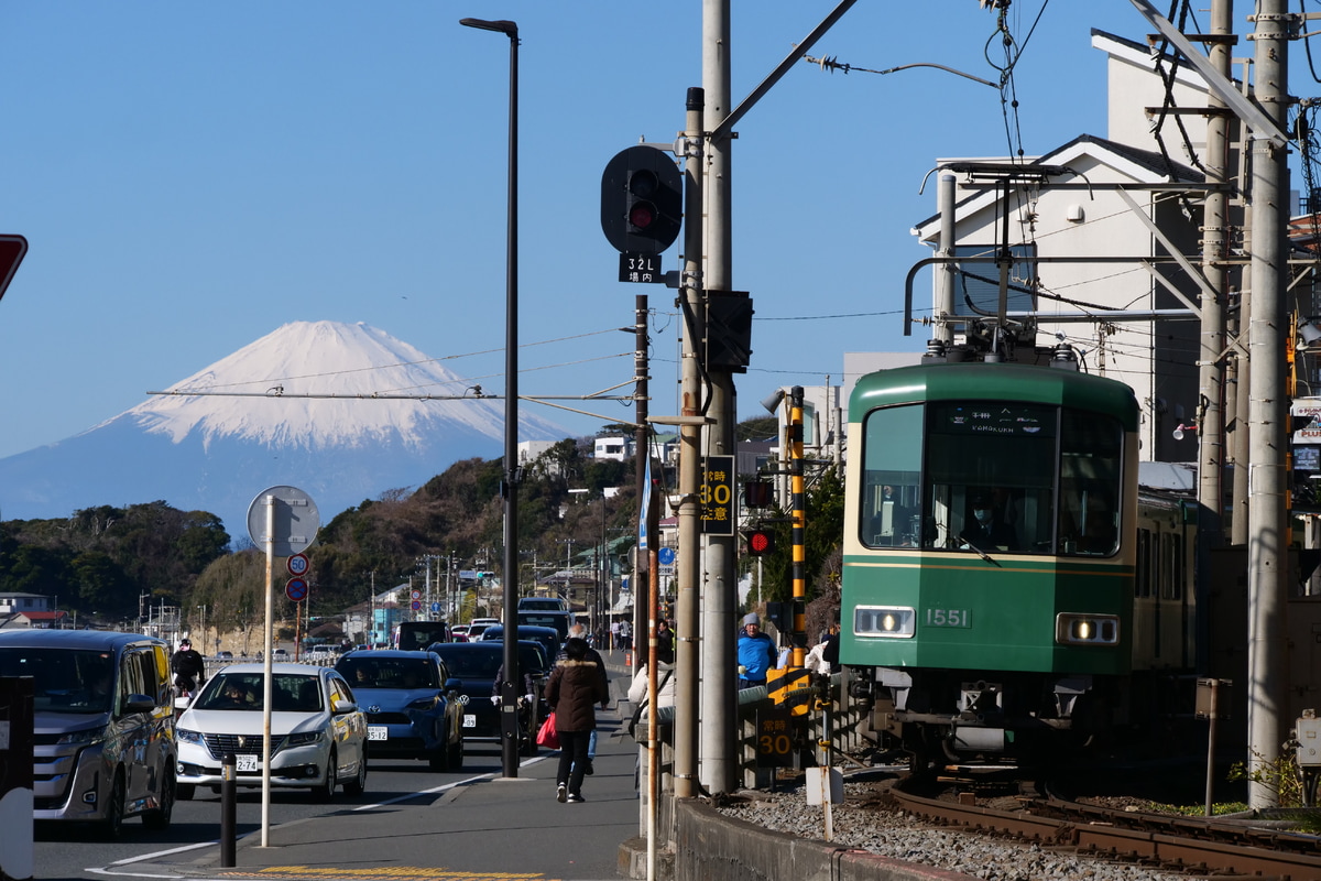 江ノ島電鉄 極楽寺検車区 1000形 1501F