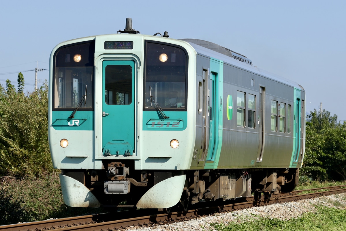JR四国 徳島運転所 1500形 1512