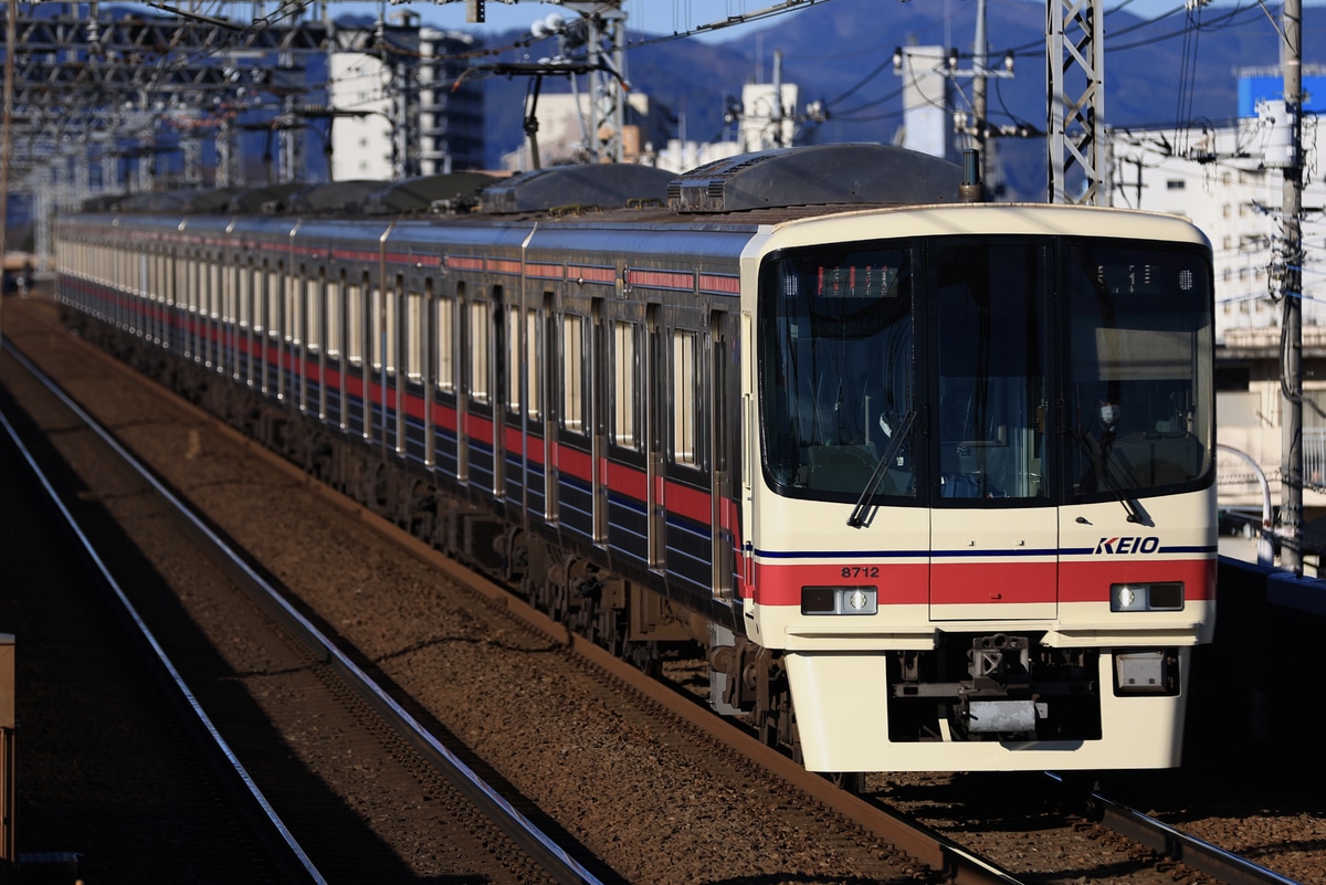 京王電鉄 若葉台検車区 8000系 8712F