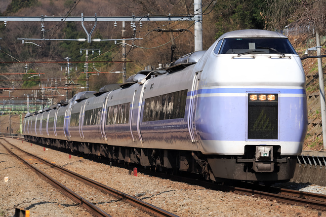 松本車両センターE351系モトS21編成を相模湖～高尾間で撮影した写真