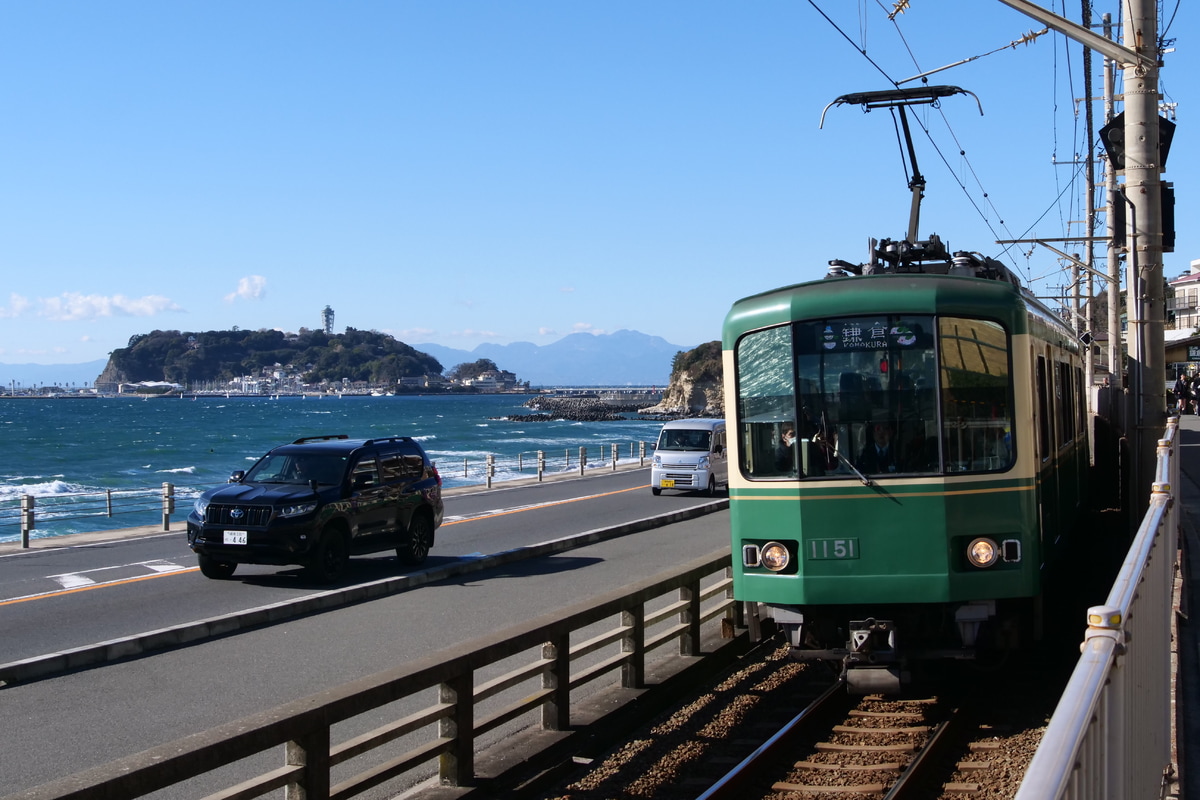 江ノ島電鉄 極楽寺検車区 1000形 1101F