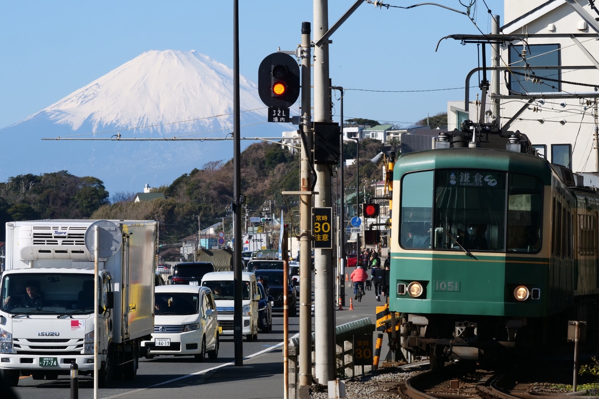 江ノ島電鉄 極楽寺検車区 1000形 1001F