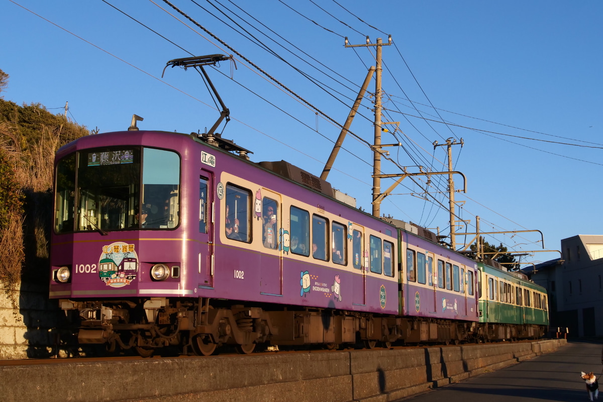 江ノ島電鉄 極楽寺検車区 1000形 1002F