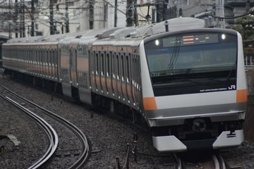 JR東日本E233系トタT12編成を西八王子～八王子間で撮影した画像