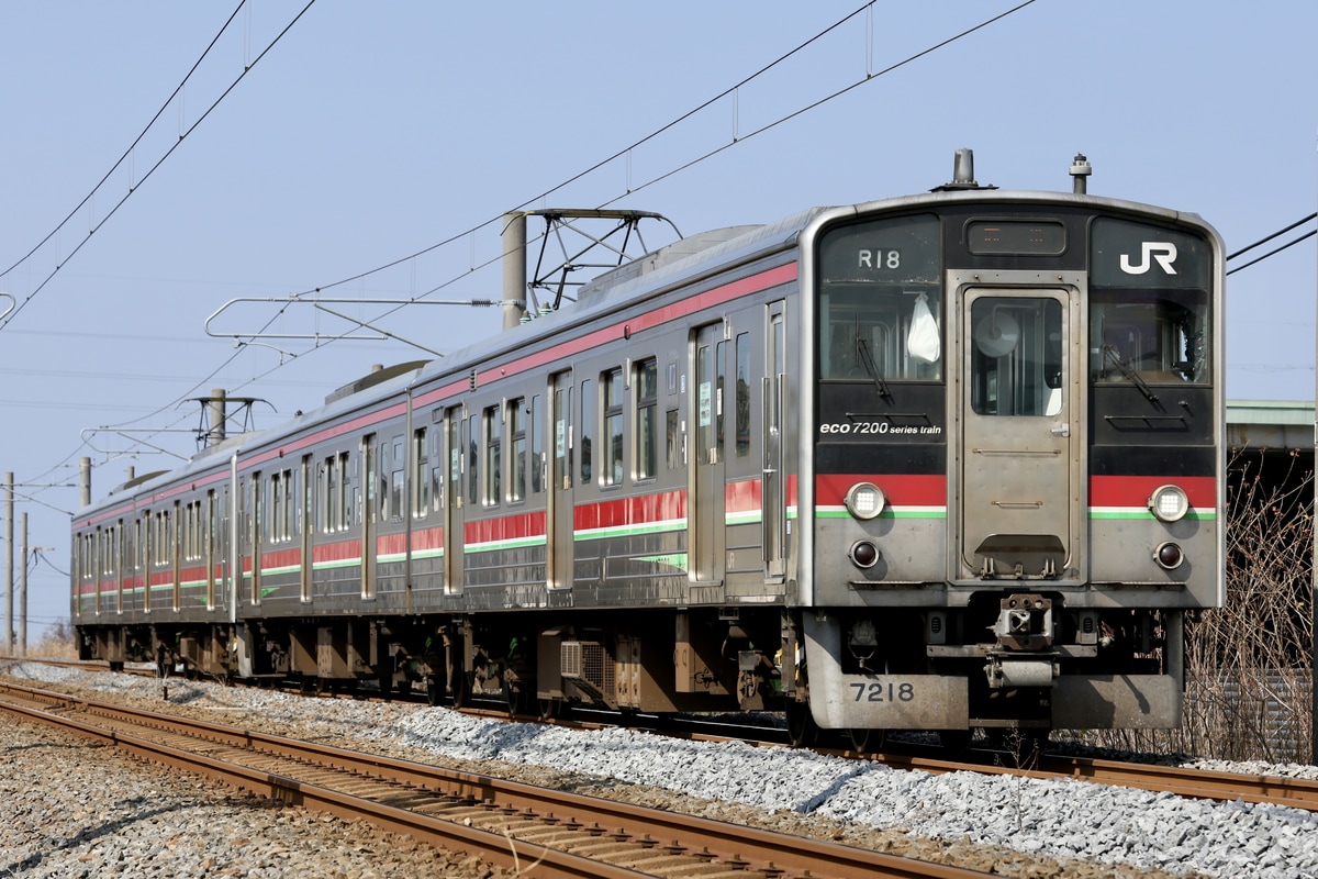 JR四国 高松運転所 7200系 R18編成