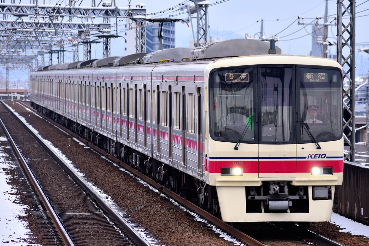 京王電鉄 若葉台検車区 8000系 8711F
