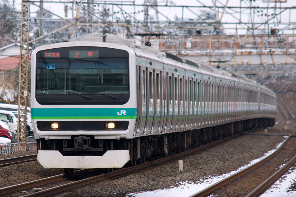 JR東E231系マト119編成の写真