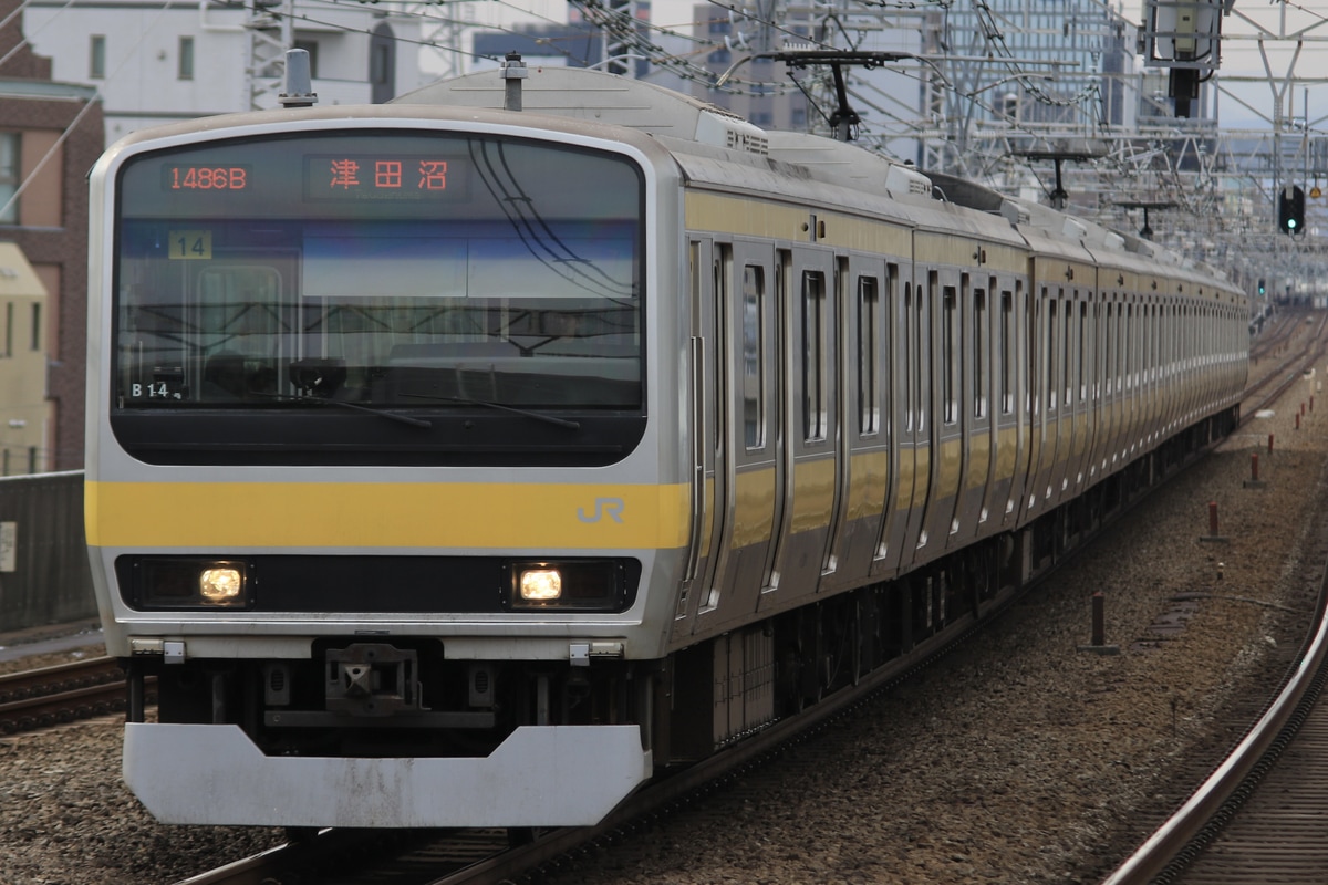 JR東日本 三鷹車両センター E231系 ミツB14編成