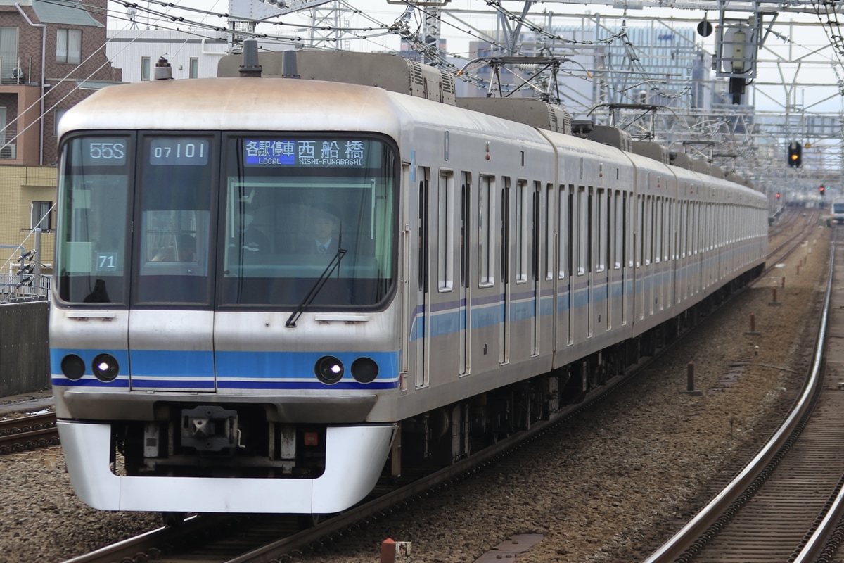 東京メトロ 深川検車区 07系 07-101F
