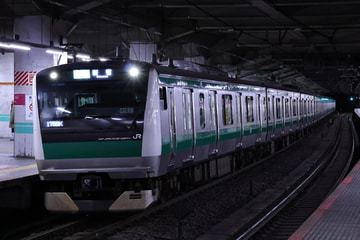 JR東日本e233系ハエ136編成を赤羽駅で撮影した画像