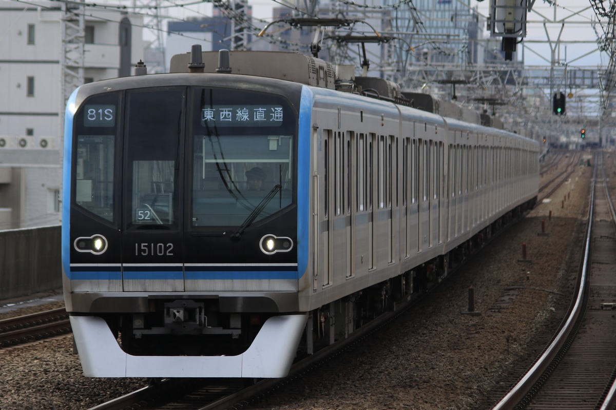 東京メトロ 深川検車区 15000系 15102F