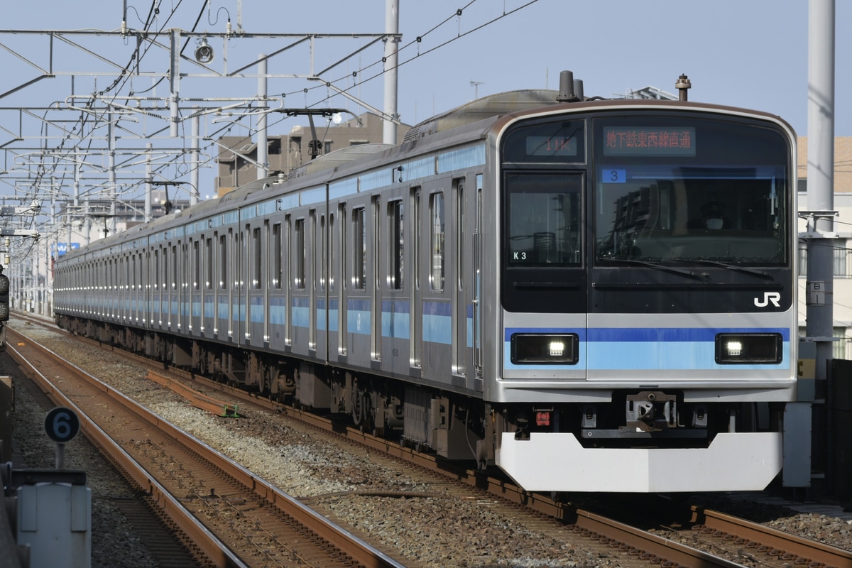 JR東日本 三鷹車両センター E231系 ミツK3編成