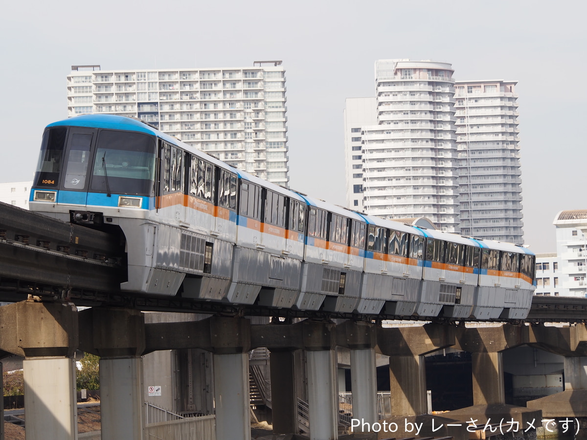 東京モノレール 昭和島車両区 1000形 1081F