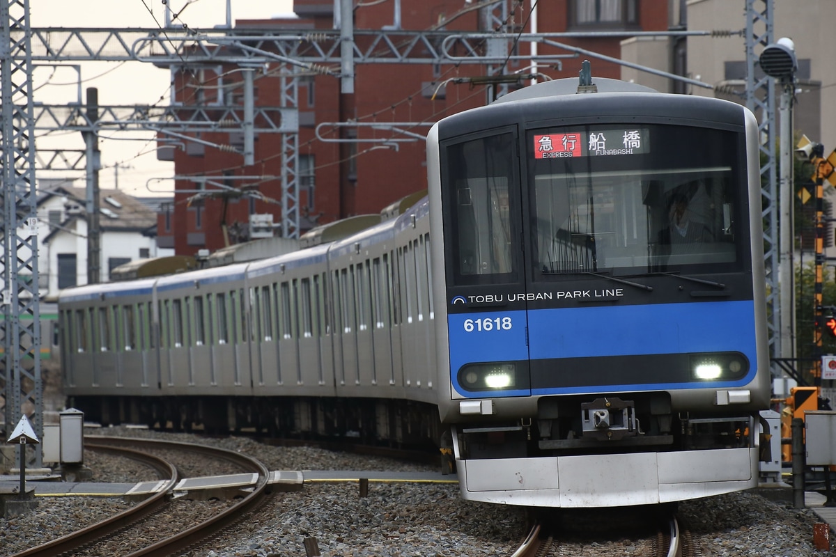 東武鉄道 南栗橋車両管区七光台支所 60000系 61618f