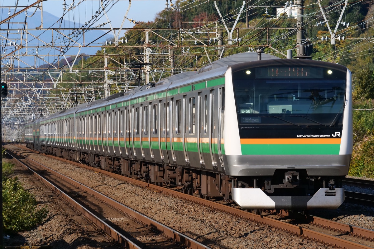 JR東日本 国府津車両センター E233系 コツE-56編成