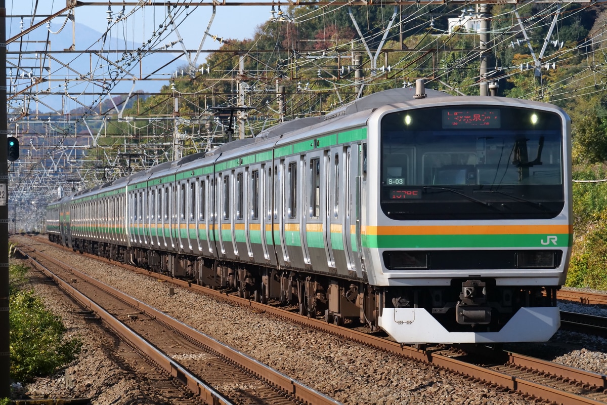 JR東日本 国府津車両センター E231系 コツS-03編成