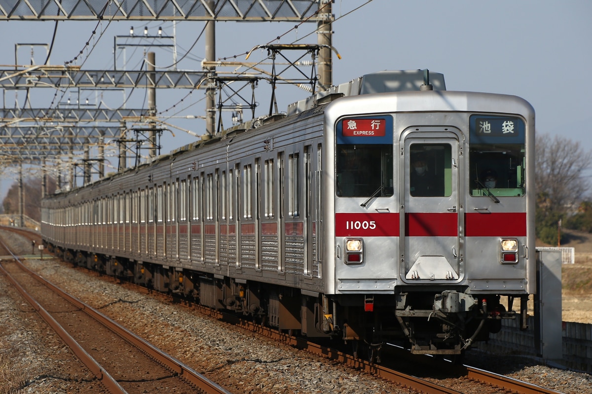 東武鉄道 森林公園検修区 10000系 11005f