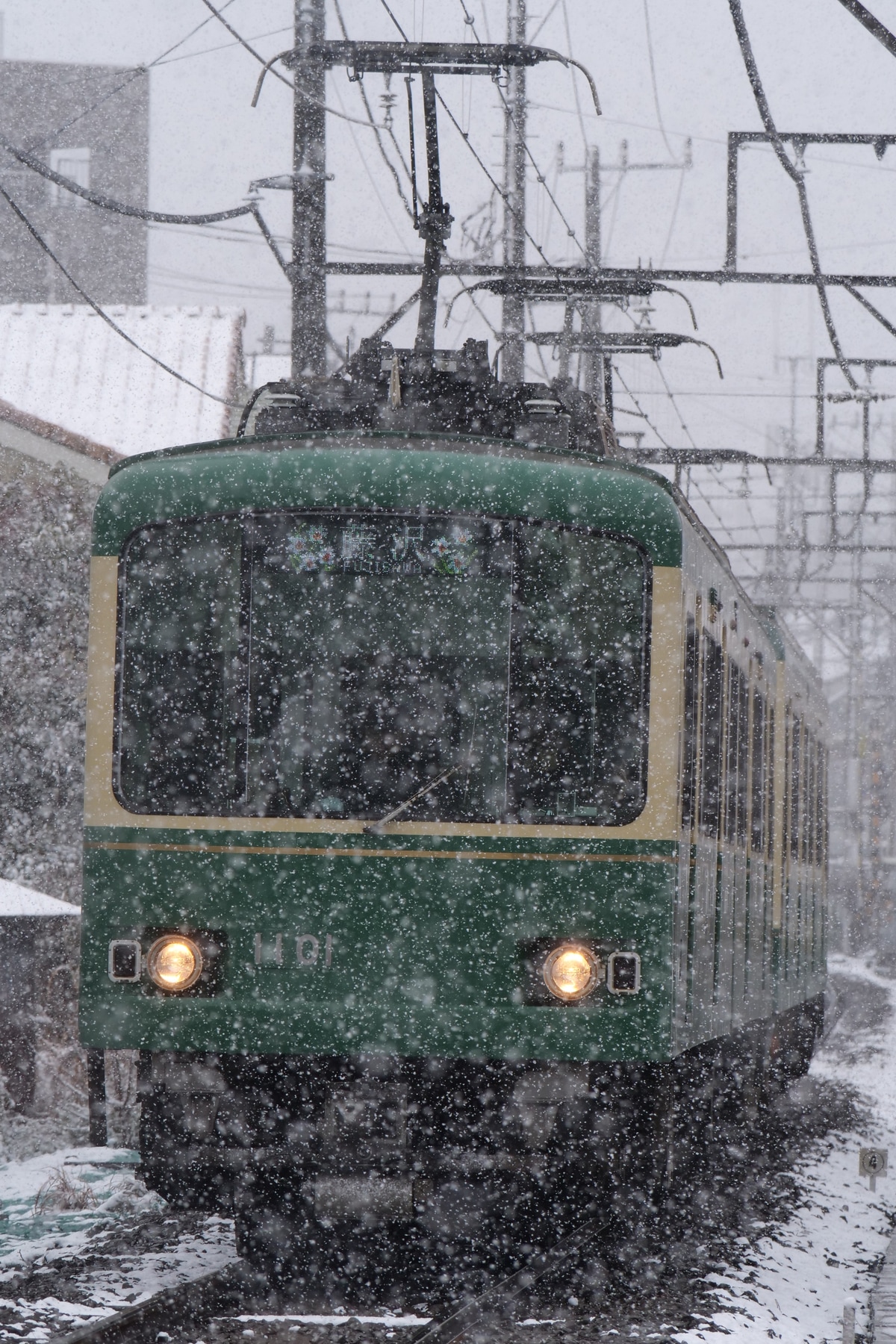 江ノ島電鉄 極楽寺検車区 1000形 1101F