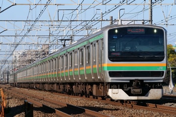 JR東日本E231系ヤマU61編成を藤沢～辻堂間で撮影した画像