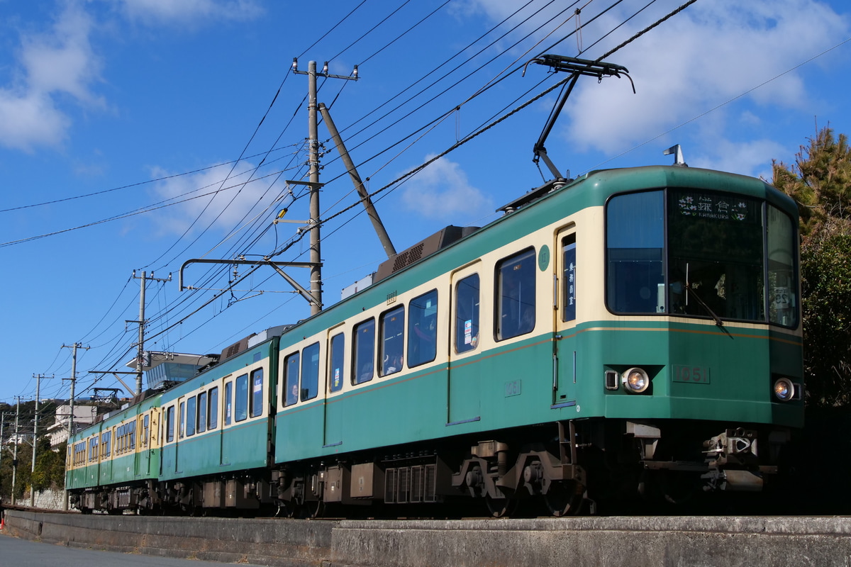 江ノ島電鉄 極楽寺検車区 1000形 1001F