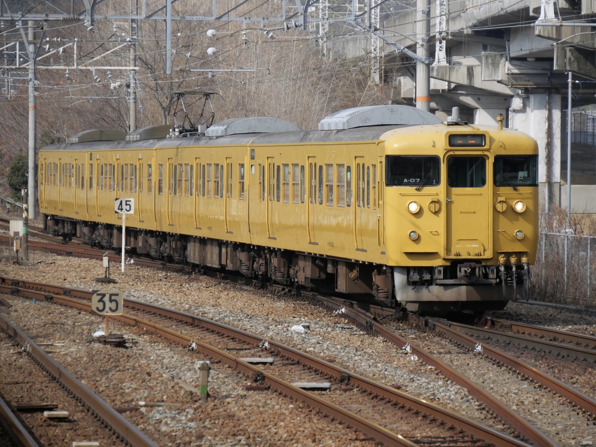 JR西日本 後藤総合車両所岡山電車支所 115系 A-07編成
