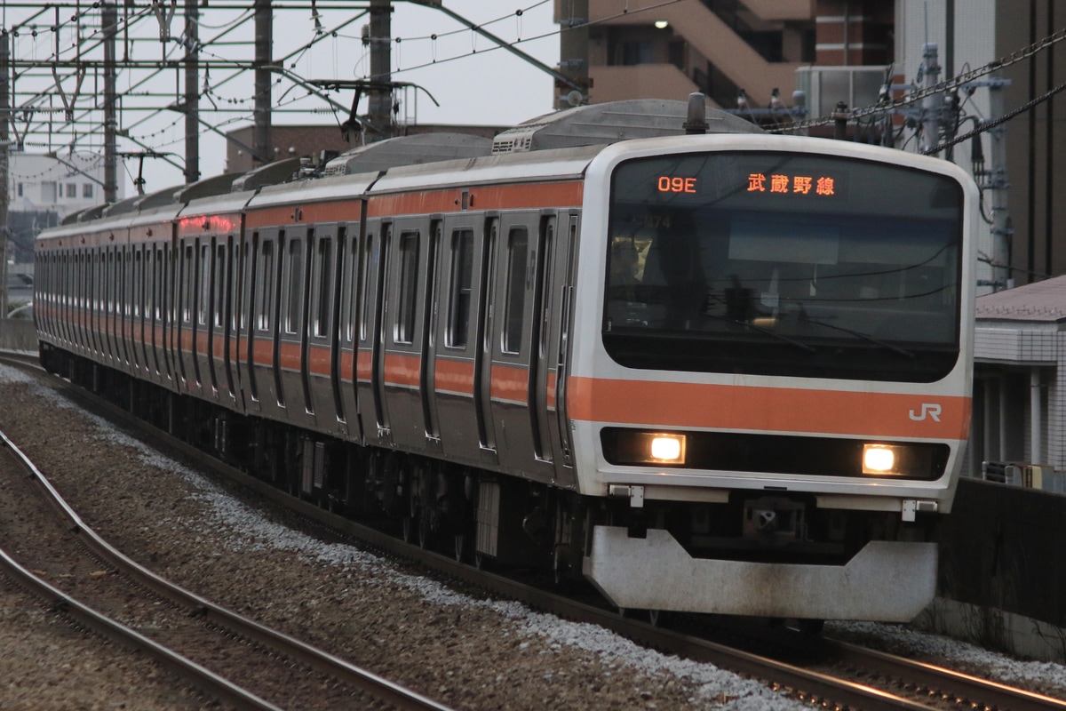 JR東日本 京葉車両センター 209系 ケヨM74編成
