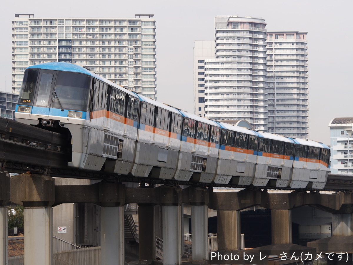 東京モノレール 昭和島車両区 1000系 1007F