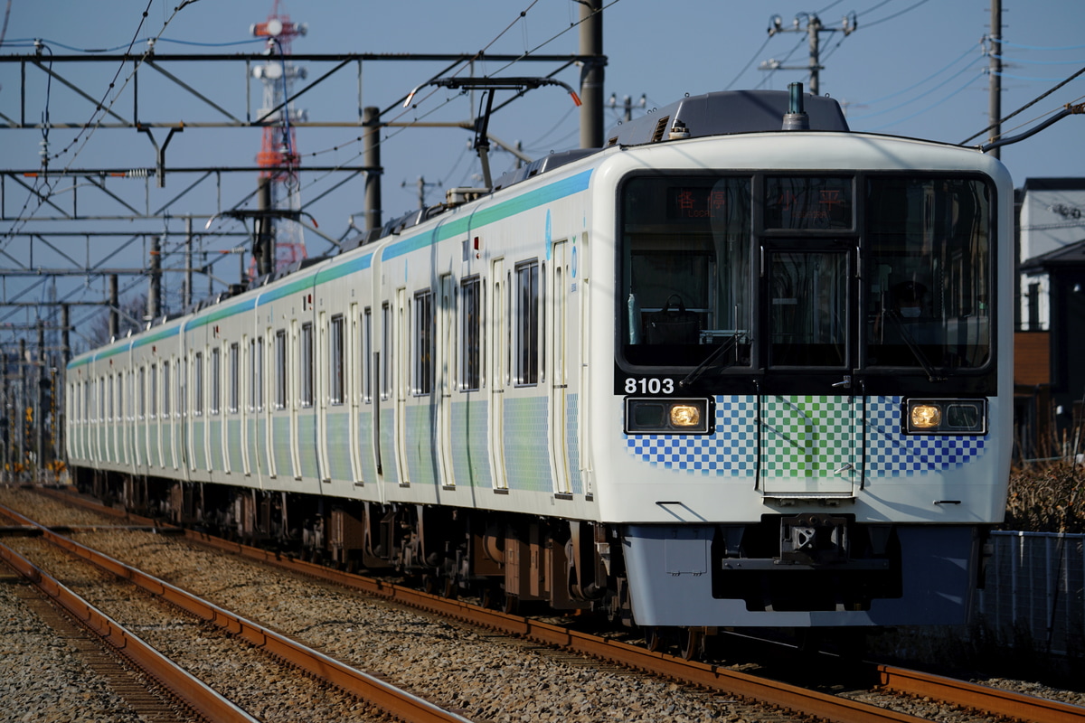 西武鉄道 新宿線車両所玉川上水車両基地 8000系 8103F