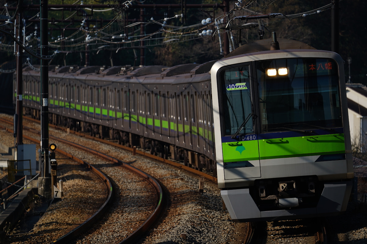 東京都交通局 大島車両検修場 10-300形 10-480F