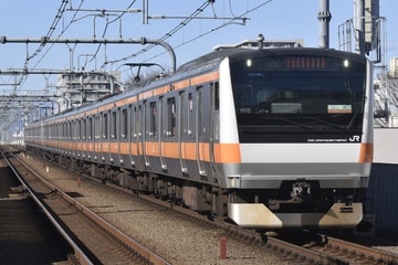 JR東日本E233系トタH55編成を武蔵境駅で撮影した画像