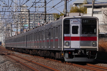 東武鉄道9000系9104fを柳瀬川～志木間で撮影した画像