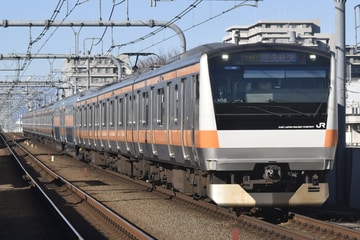 JR東日本E233系トタH58編成を武蔵境駅で撮影した画像