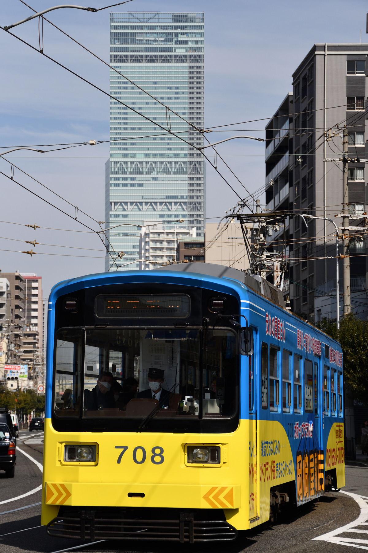 阪堺電気軌道 我孫子道車庫 モ701形 708