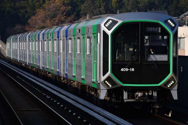 森之宮検車場400系406-18Fを学研北生駒駅で撮影した写真