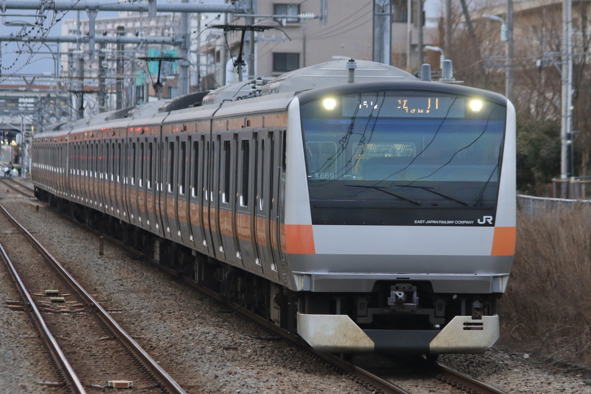 JR東日本 豊田車両センター本区 E233系 トタ青669編成