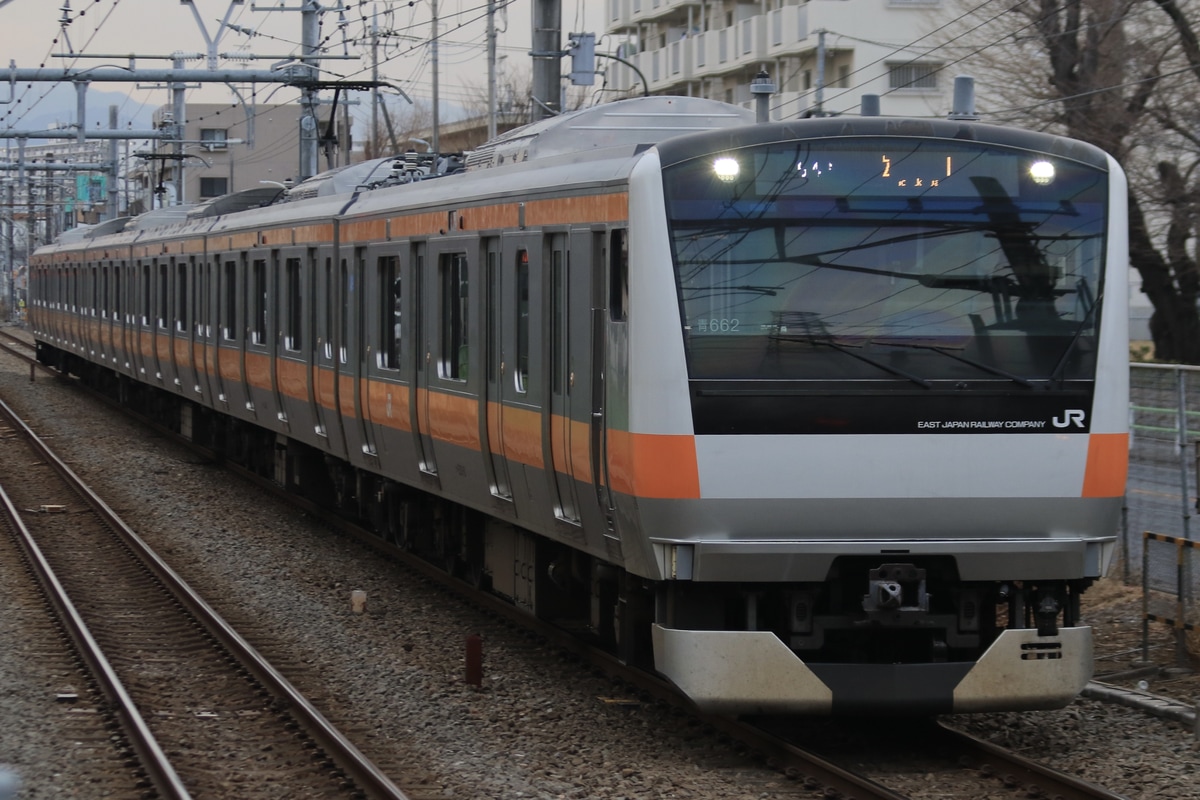 JR東日本 豊田車両センター本区 E233系 トタ青662編成