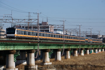 JR東日本E233系トタT12編成を立川～日野間で撮影した画像