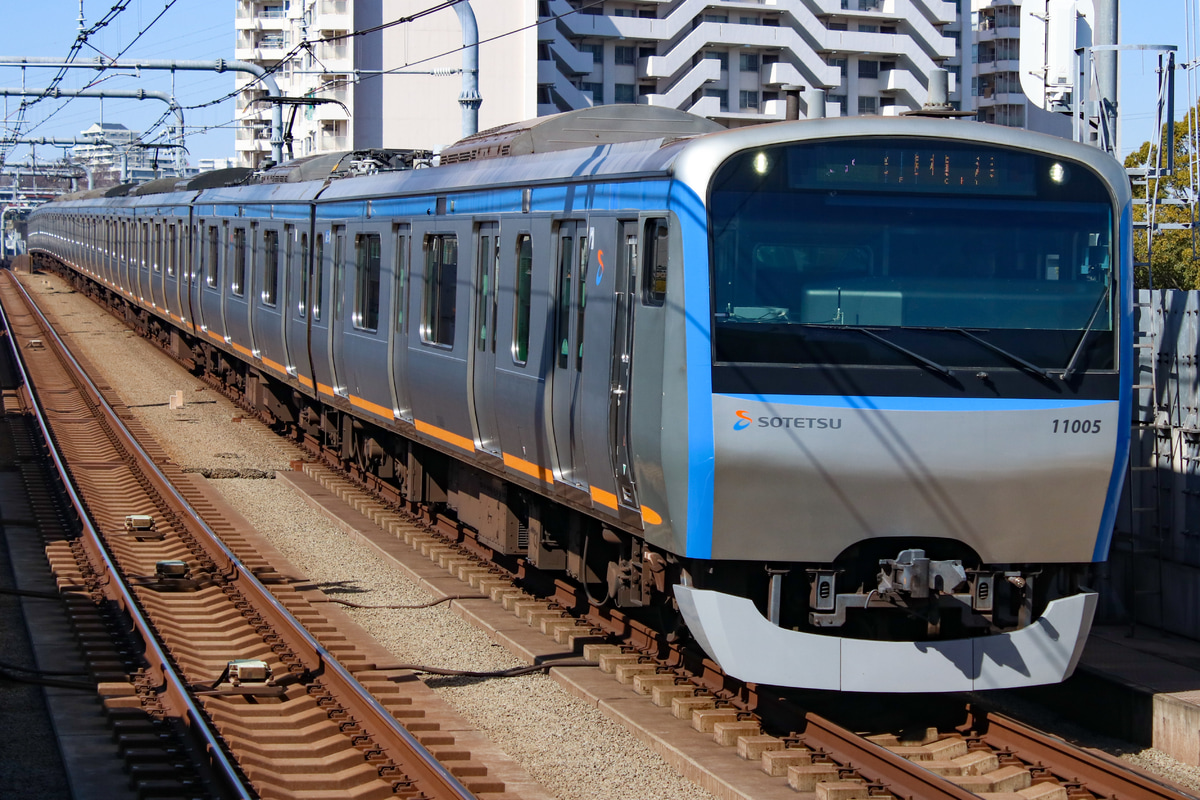 相模鉄道 かしわ台車両センター 11000系 11005×10