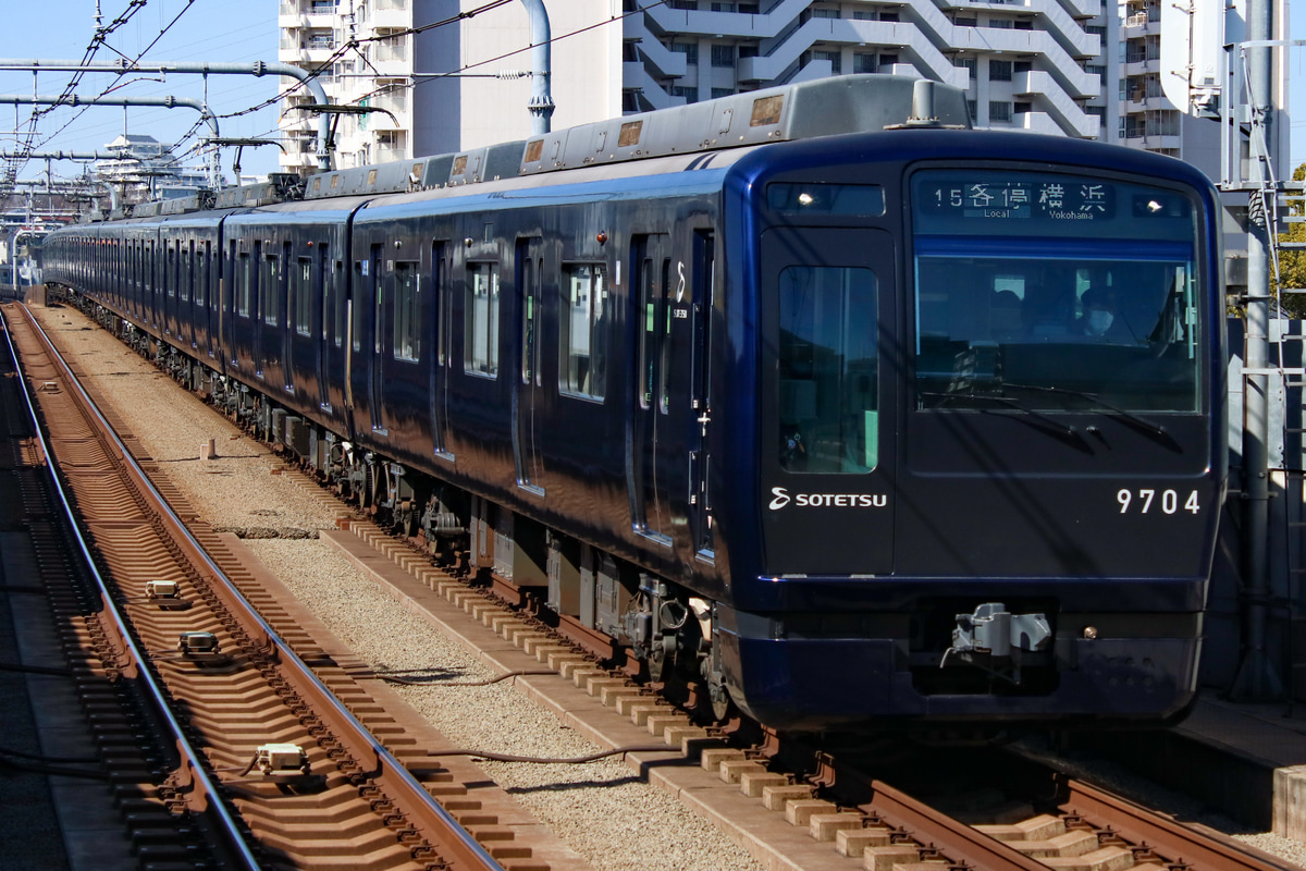 相模鉄道 かしわ台車両センター 9000系 9704×10