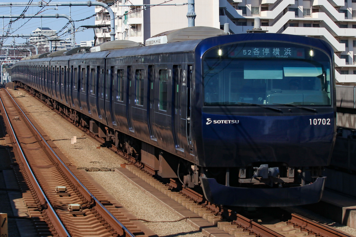 相模鉄道 かしわ台車両センター 10000系 10702×10